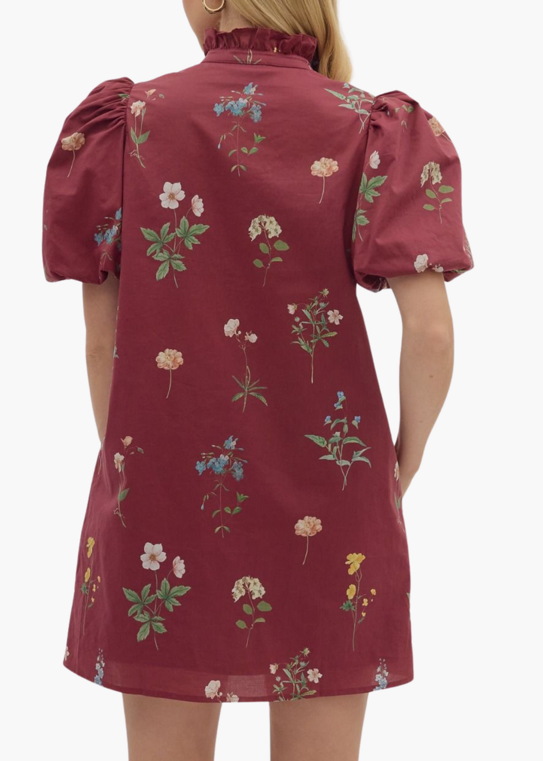 Madison Mini Dress in Burgundy