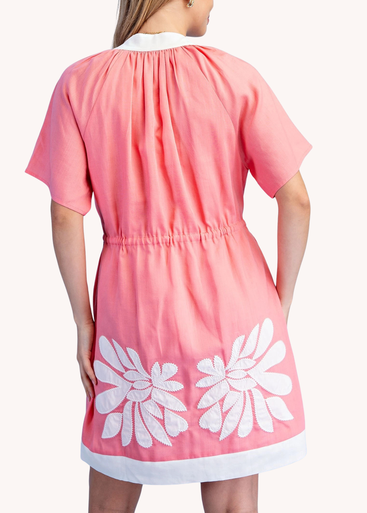 Sawyer Belted Kaftan in Pink