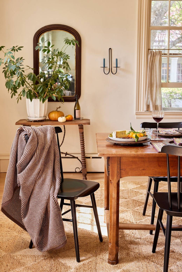 Chappy Wrap Blanket in Harborview Herringbone Chocolate