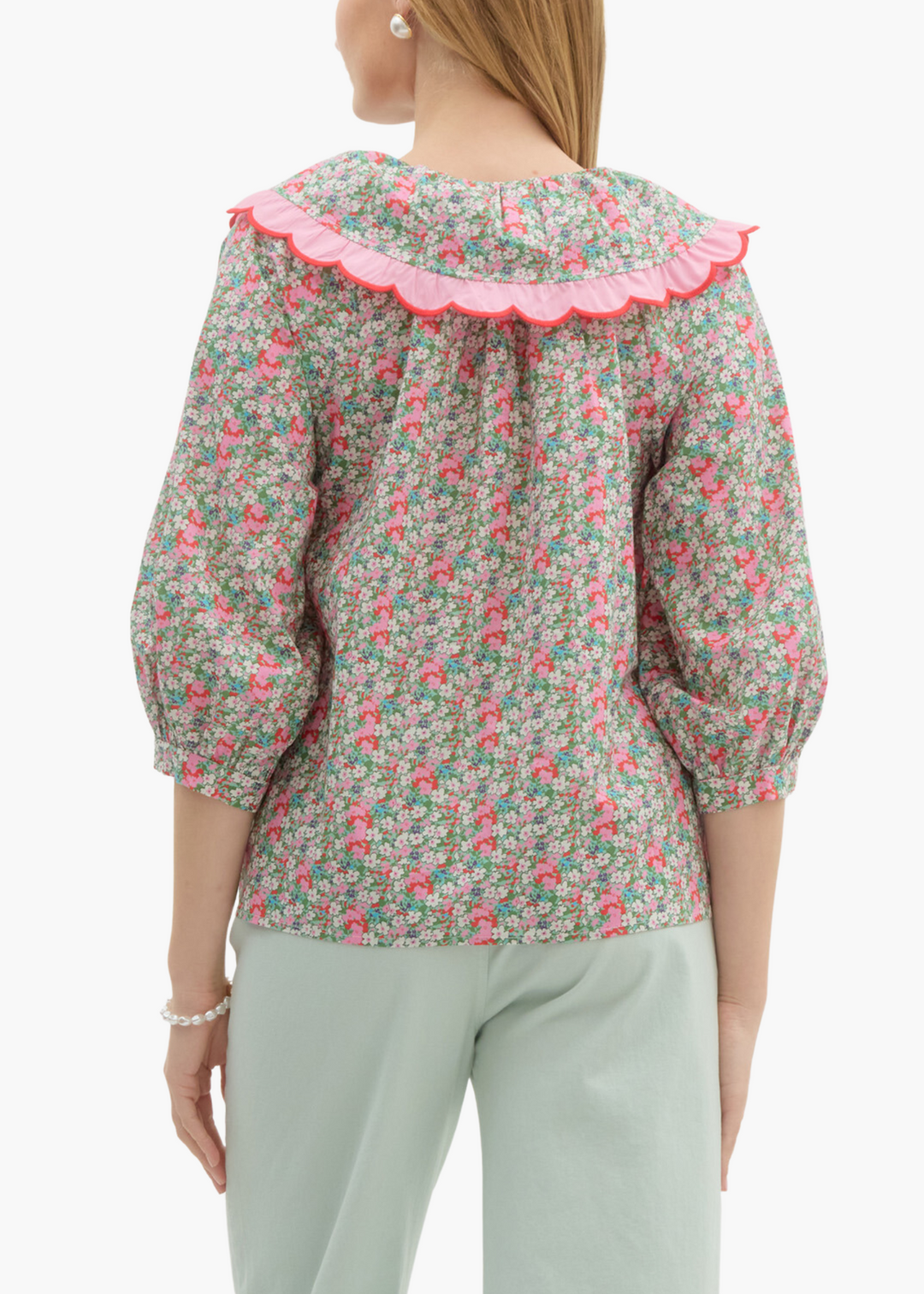 Ava Top in Pink Combo