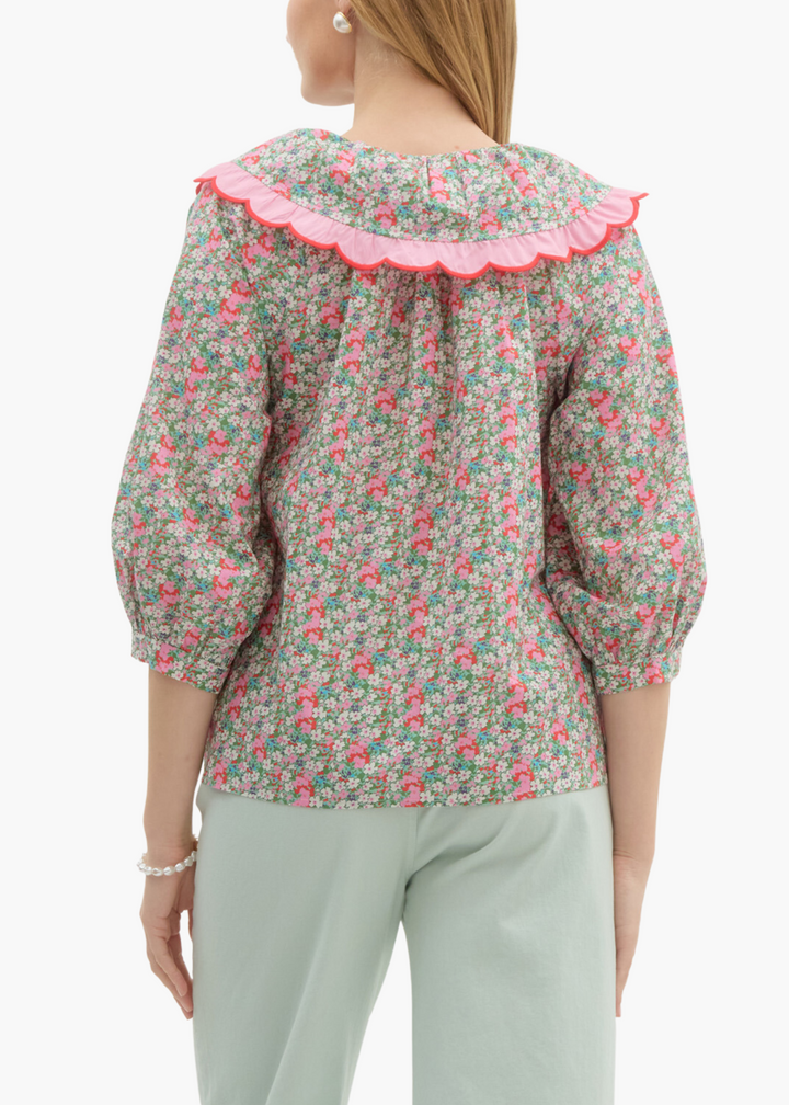 Ava Top in Pink Combo