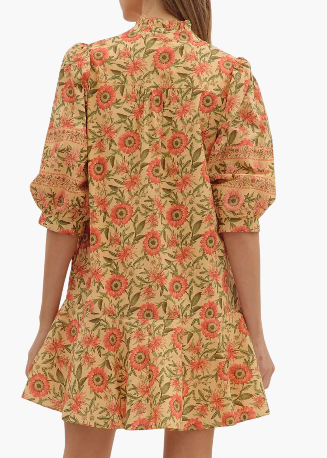 Hayden Mini Dress in Butterscotch