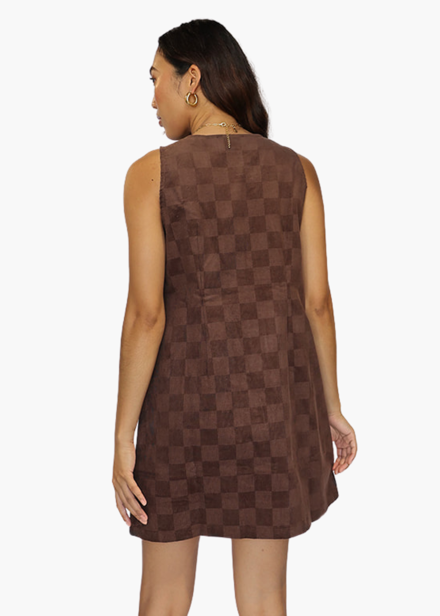 Dorothy Dress in Oak Check Cordoruy