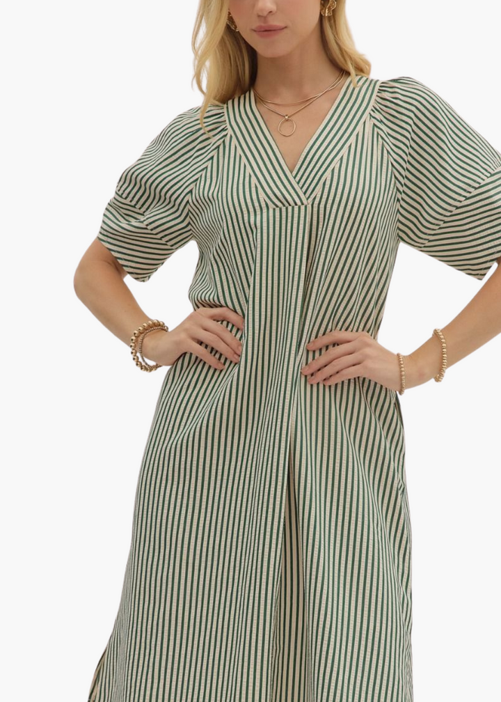Annie Midi Dress in Green