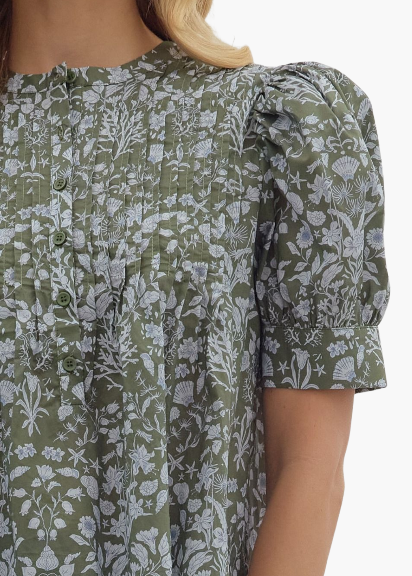 Camille Top in Olive