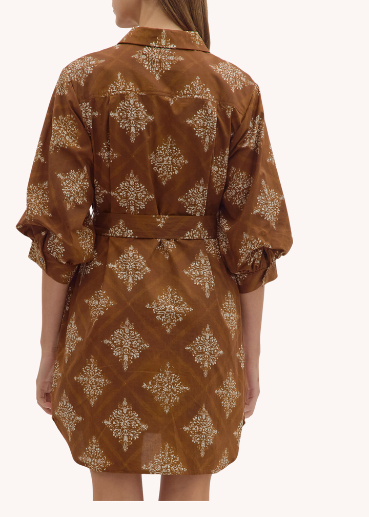 Millie Dress in Brown