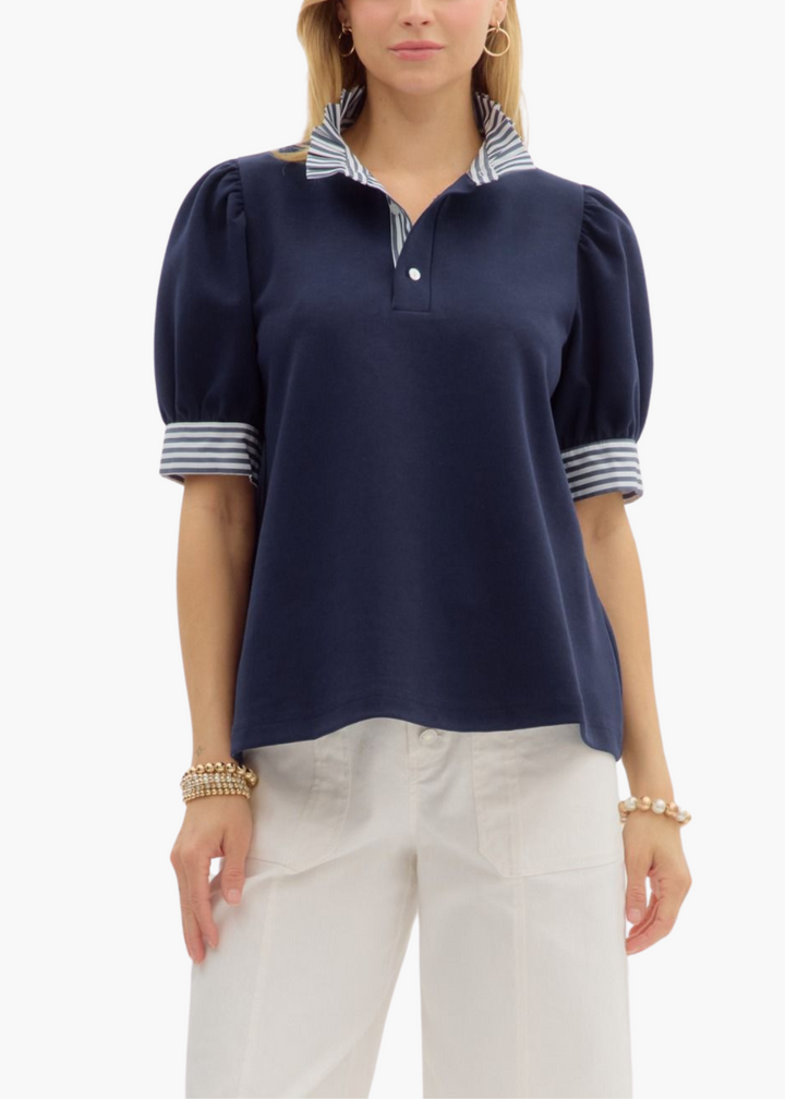 Lois Top in Navy