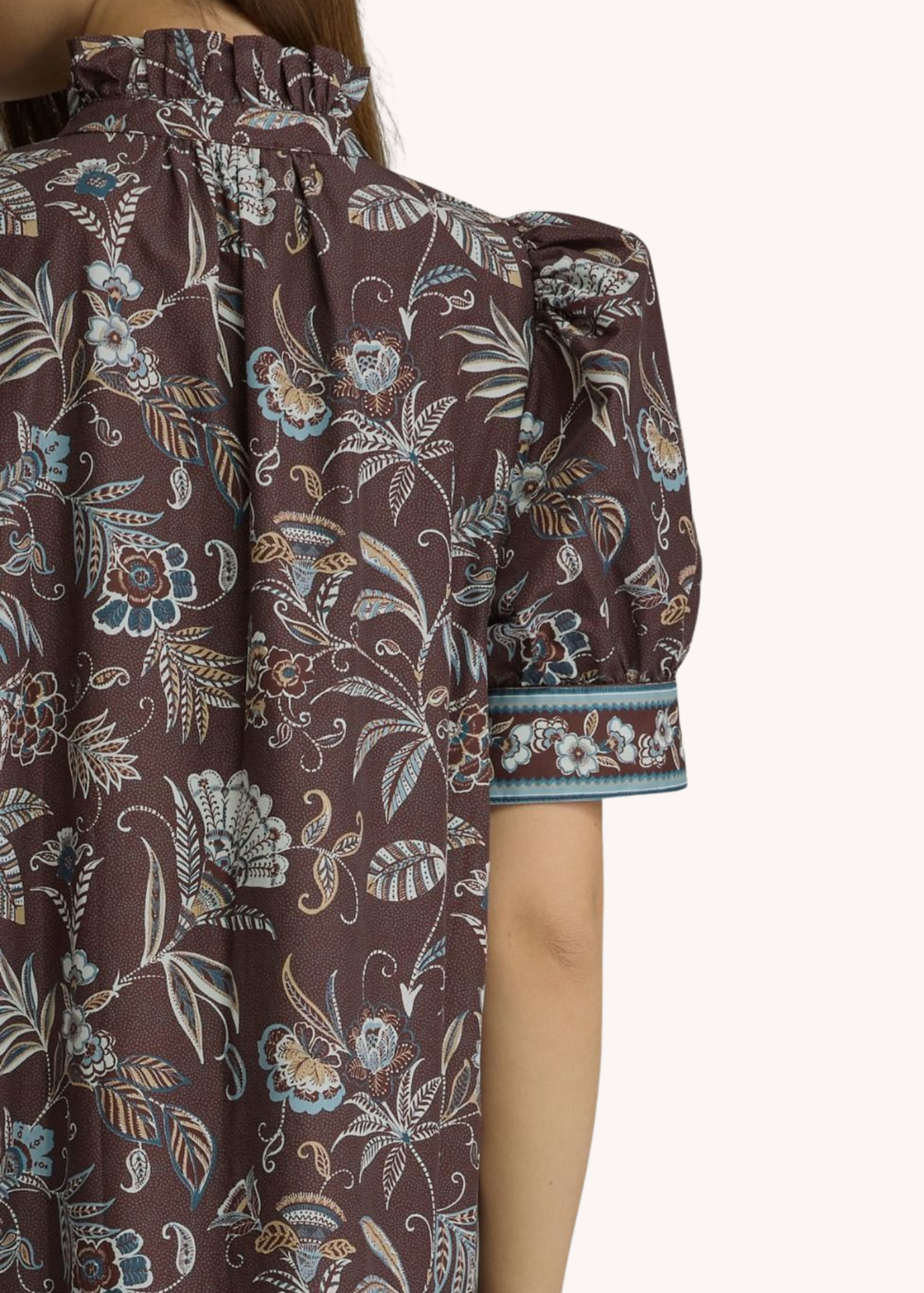 Kelly Cotton Midi Dress in Eggplant