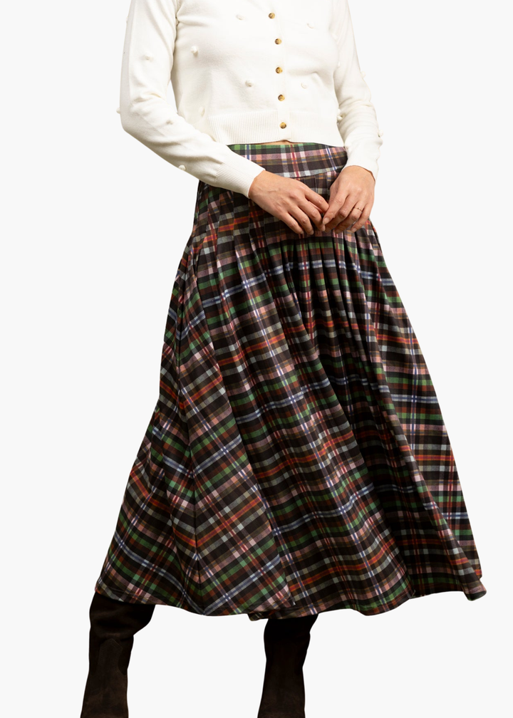 Lennox Skirt in Stockholm Plaid