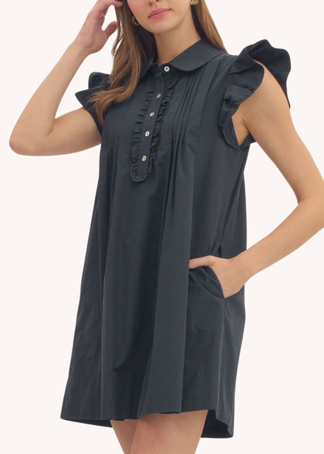 Helen Mini Dress in Navy