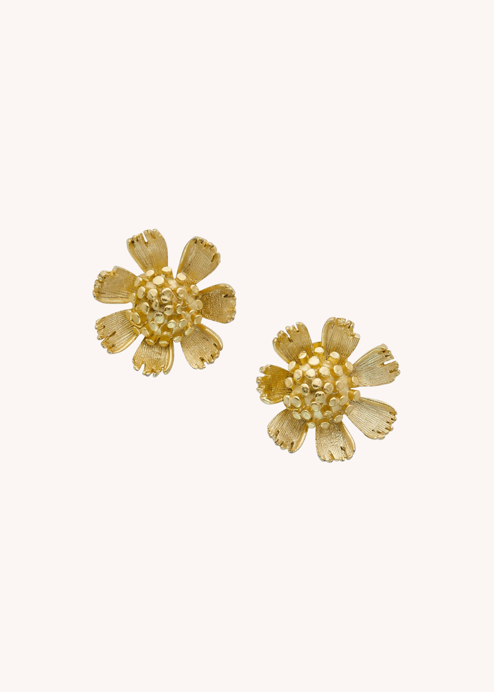 Gold Buttercup Studs