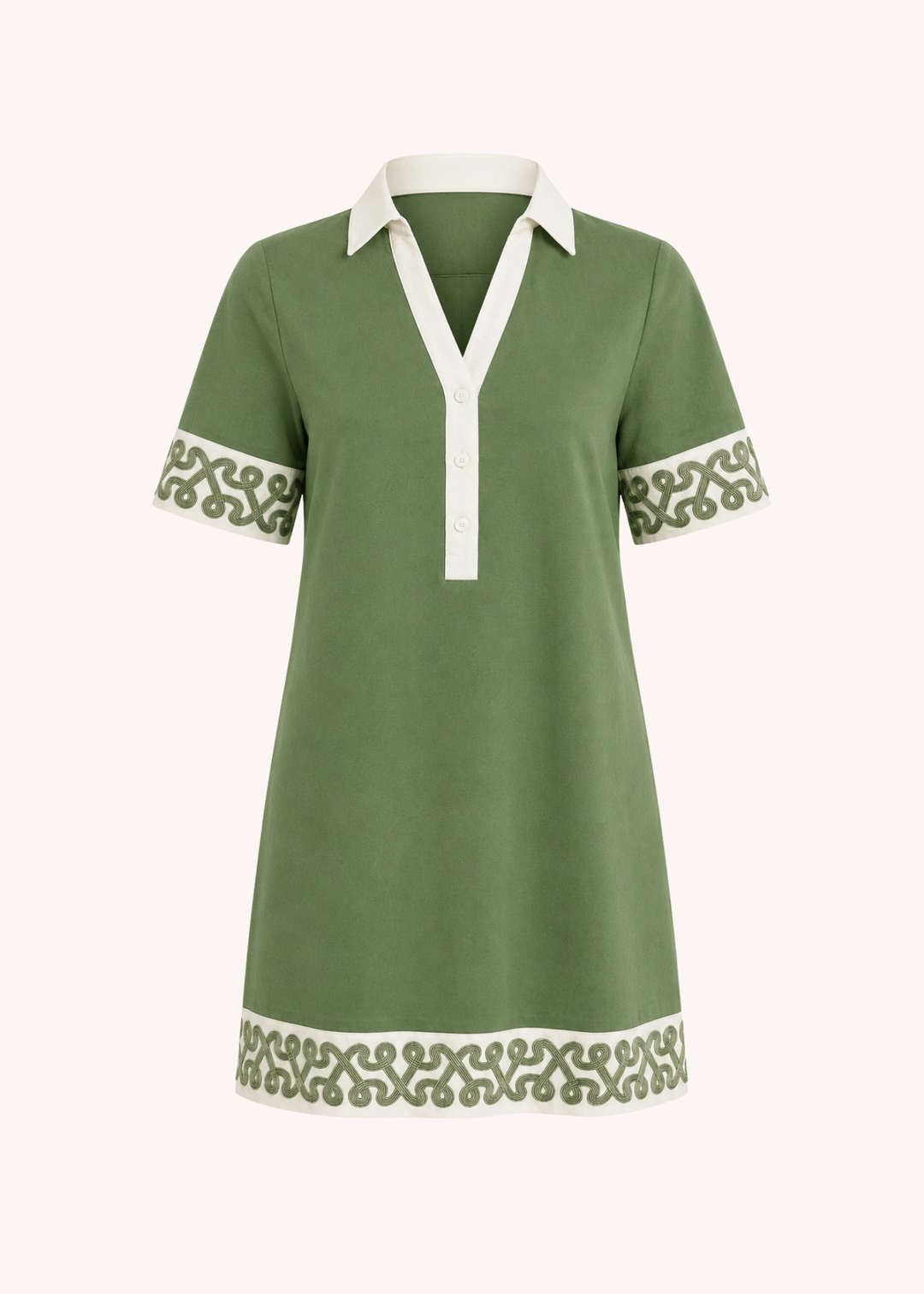 Laine Mini Dress in Olive L