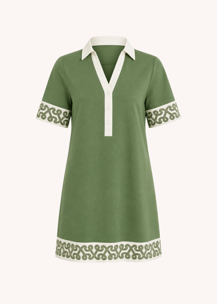 Laine Mini Dress in Olive