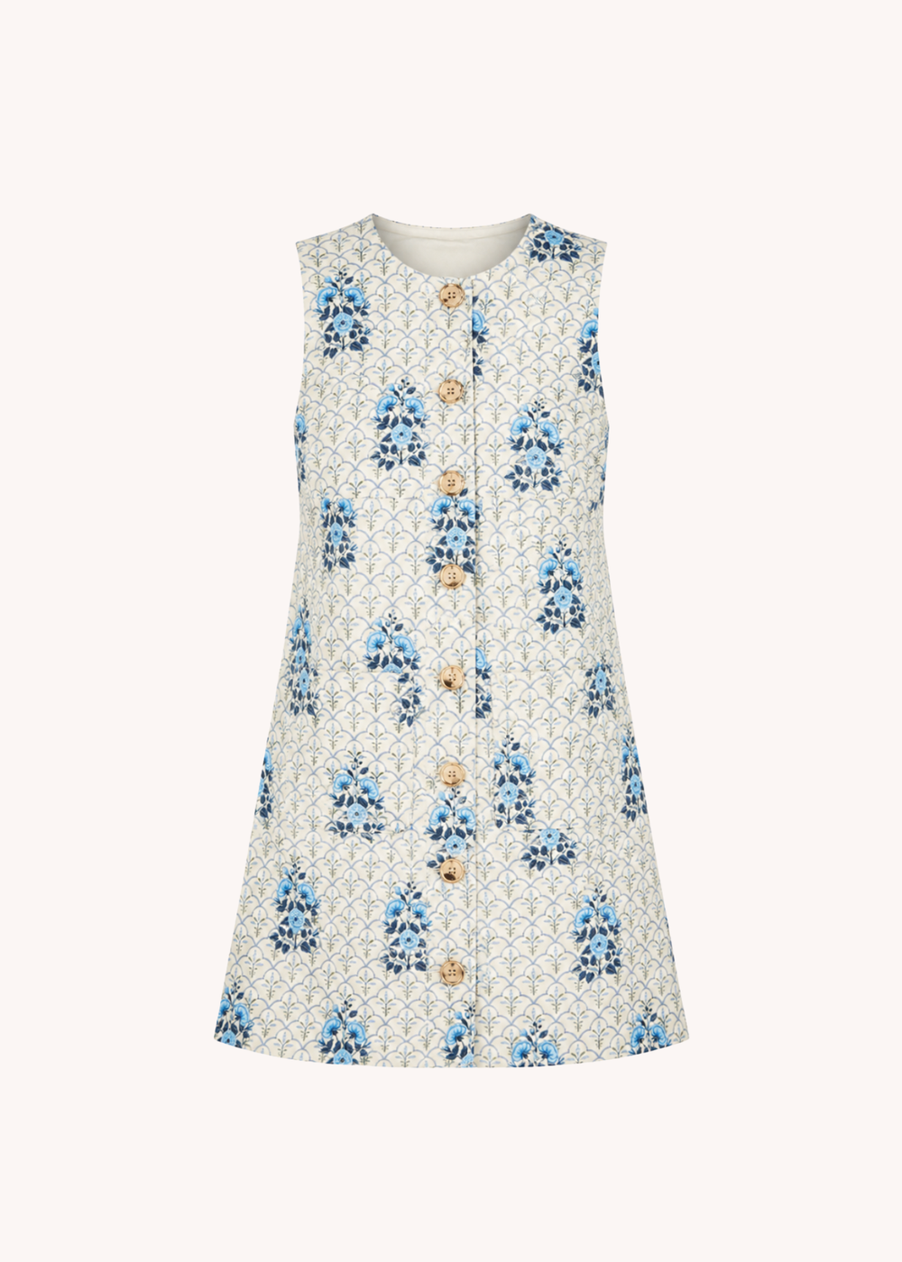 Adelaide Mini Shift Dress in Blue S Adelaide Mini Shift Dress in Blue S