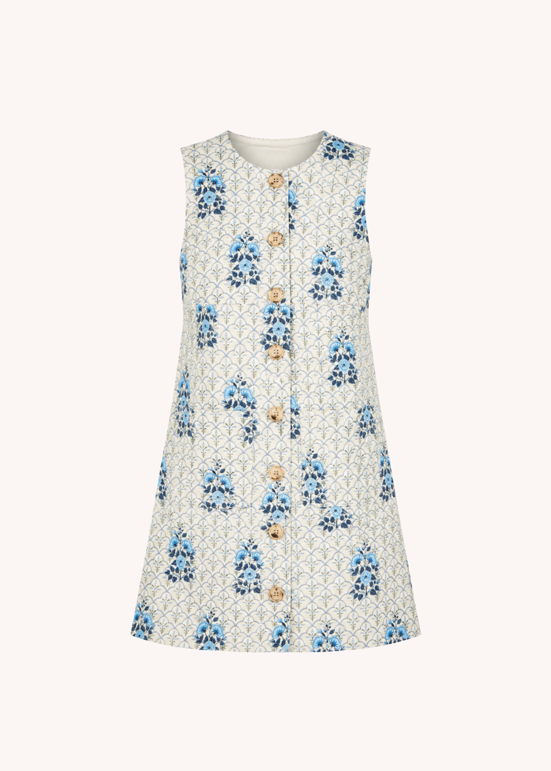 Adelaide Mini Shift Dress in Blue – Poppy and Pink