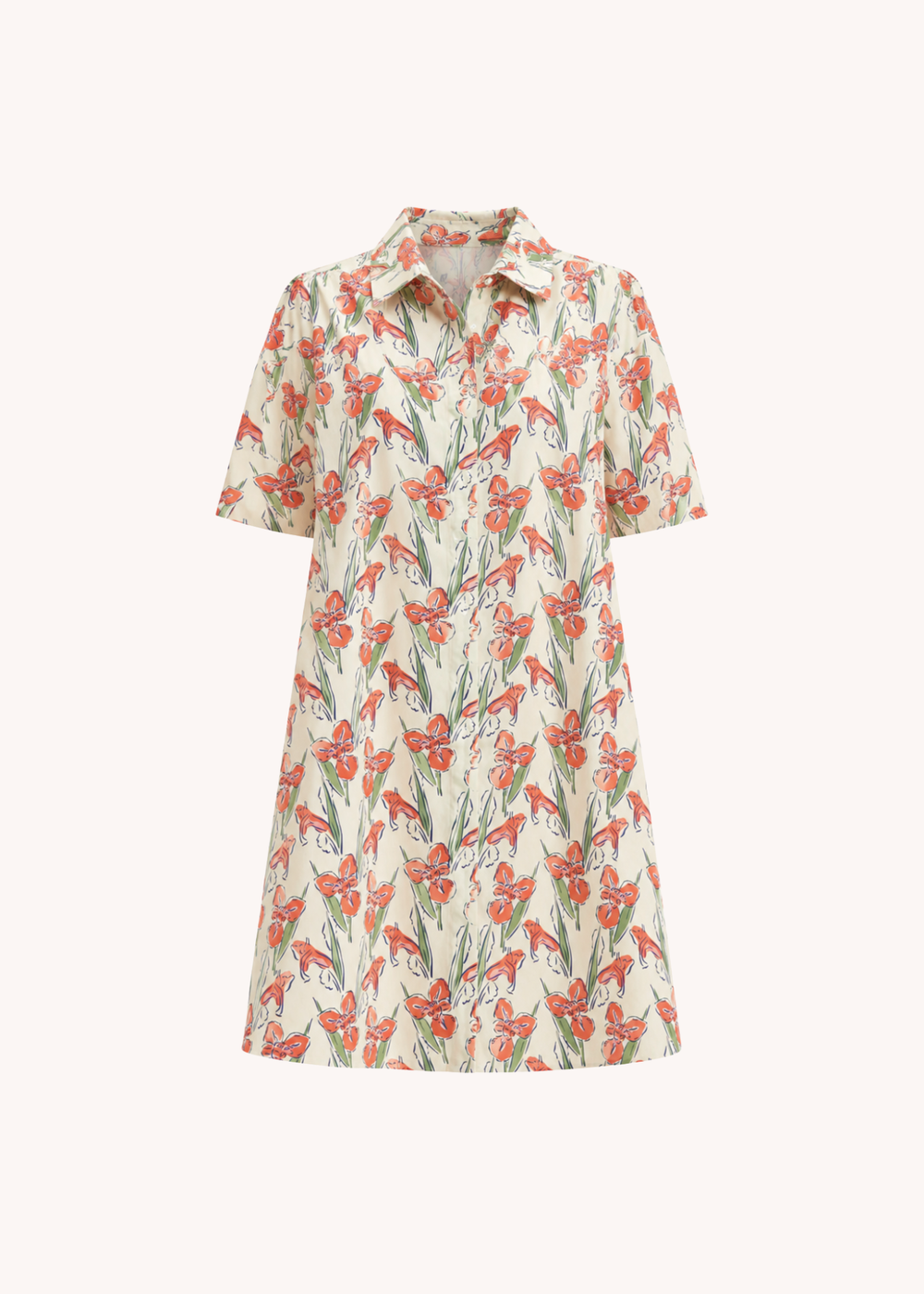 Kinsey Dress in Orange Floral S