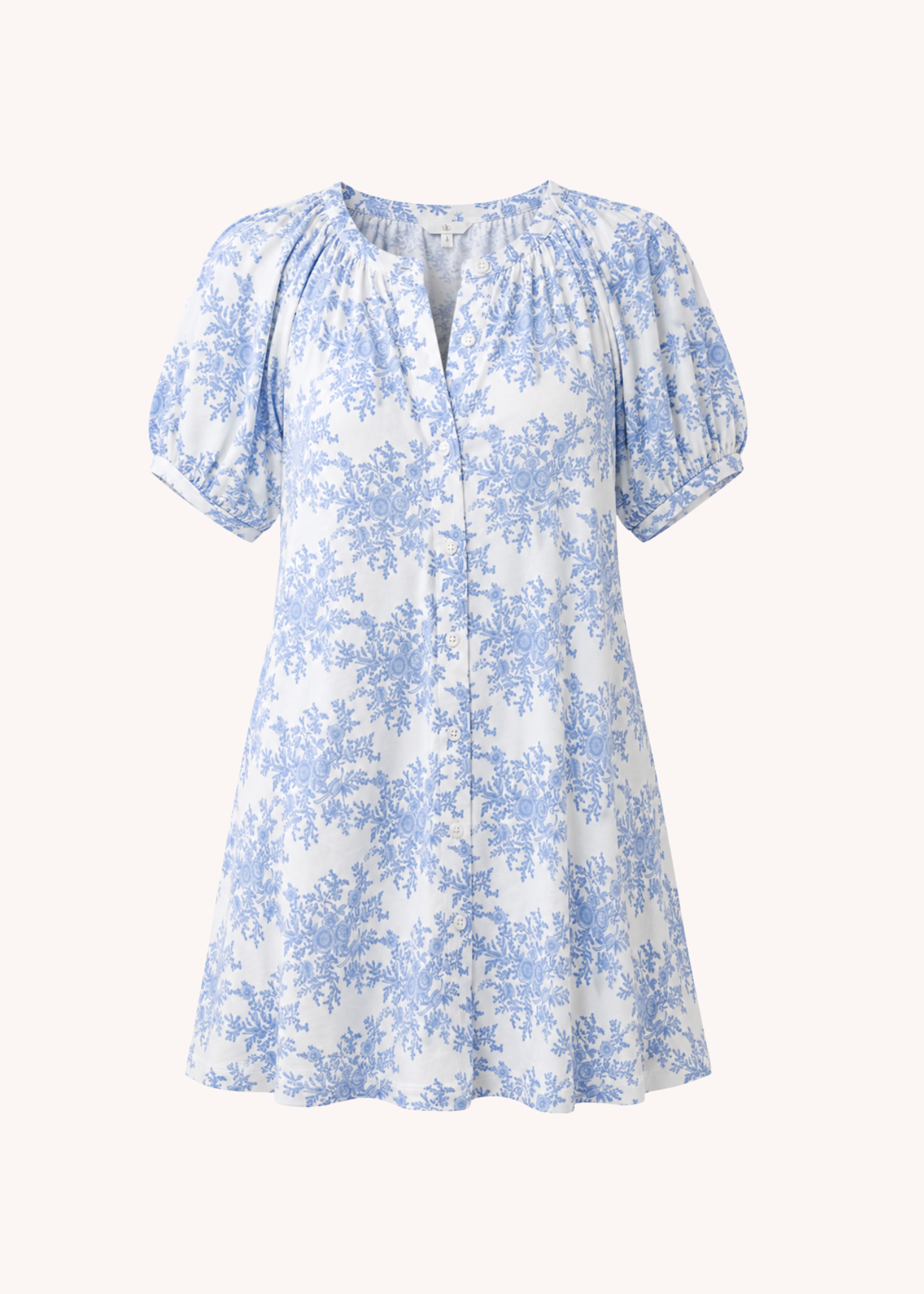 Posie Stretch in Rose Bushel Blue