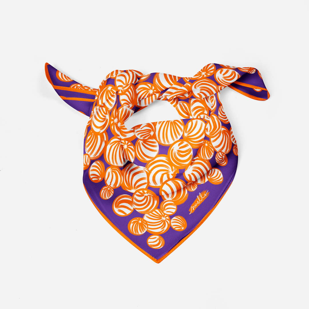 Purple and Orange Game Day Scarf
