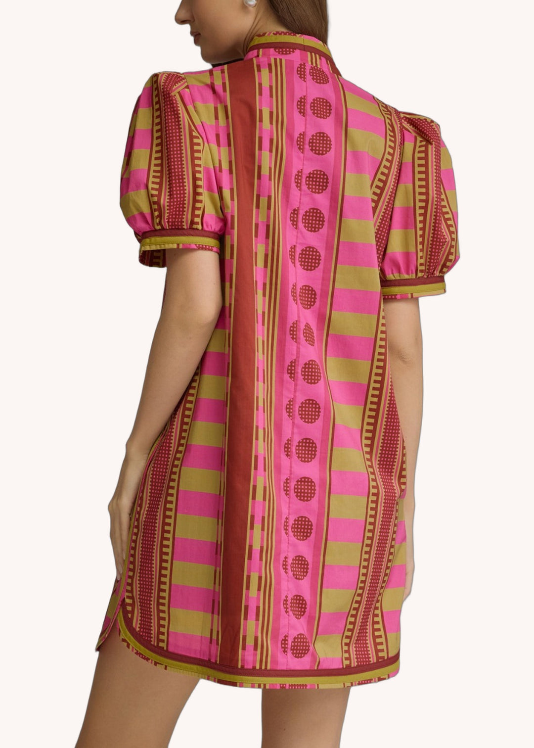 Faith Cotton Mini Dress in Plum