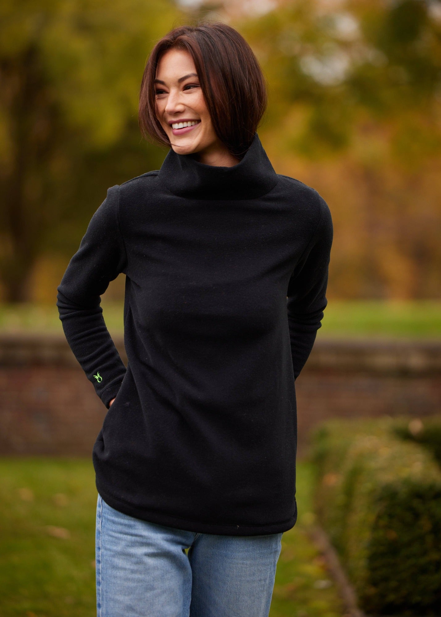 Cobble Hill Turtleneck in Black