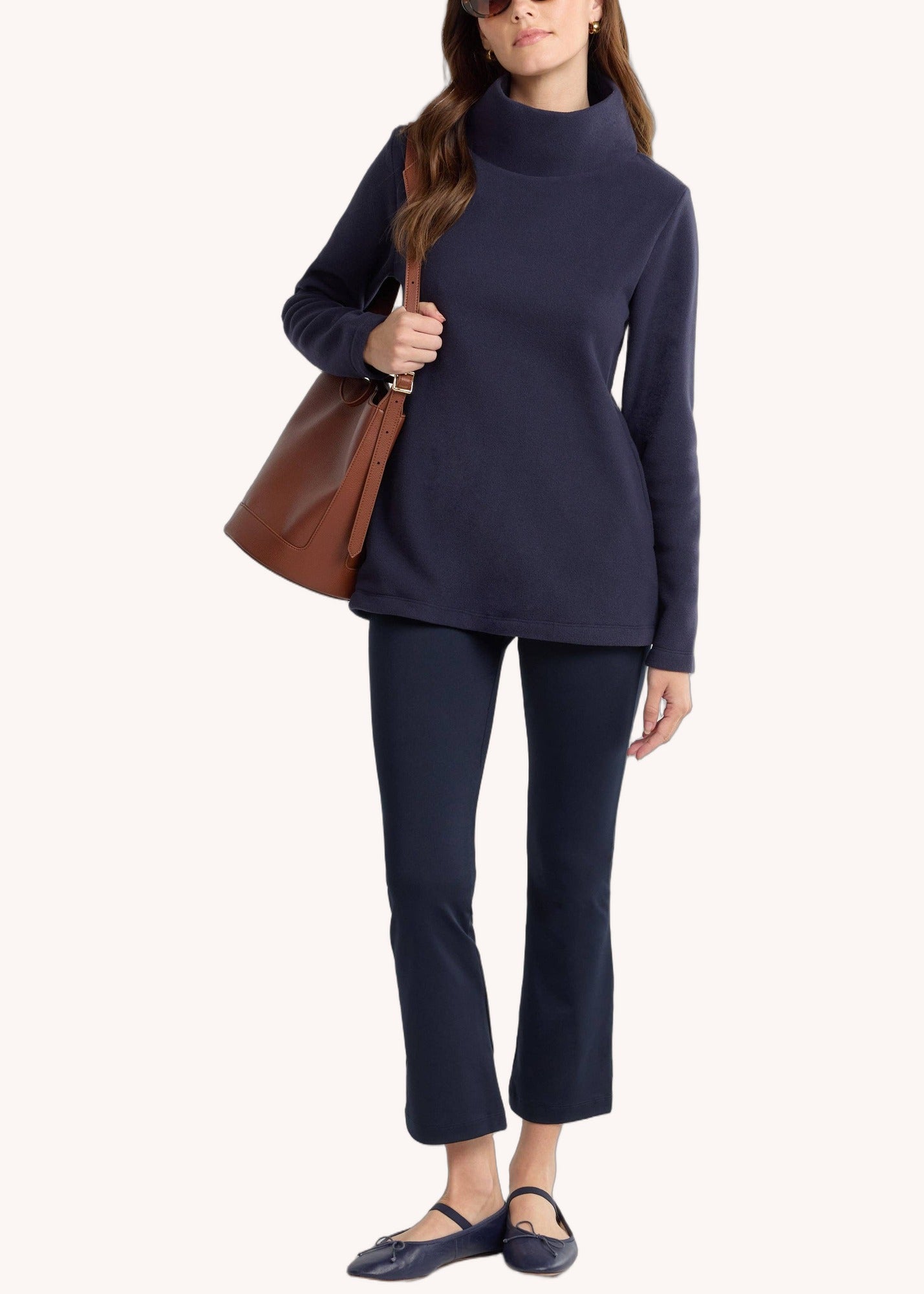 Cobble Hill Turtleneck in Navy