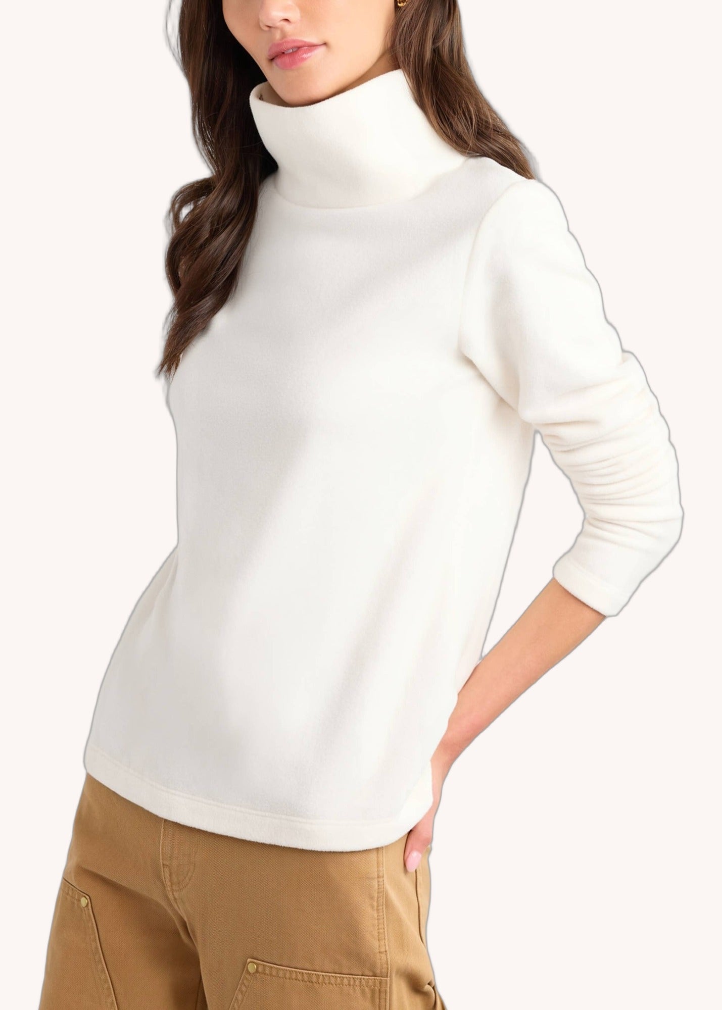 Greenpoint Turtleneck in Cream