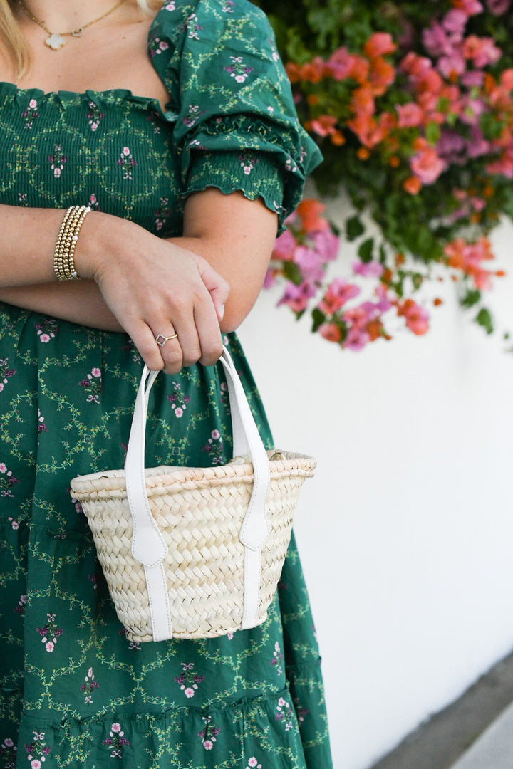 Abby Crossbody Mini Tote in White