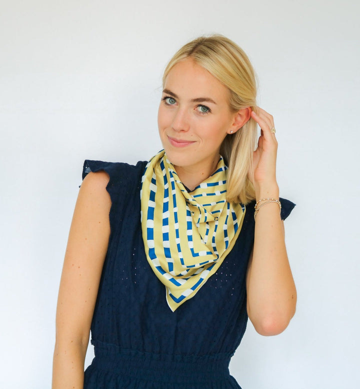 Navy + Gold Gameday Scarf