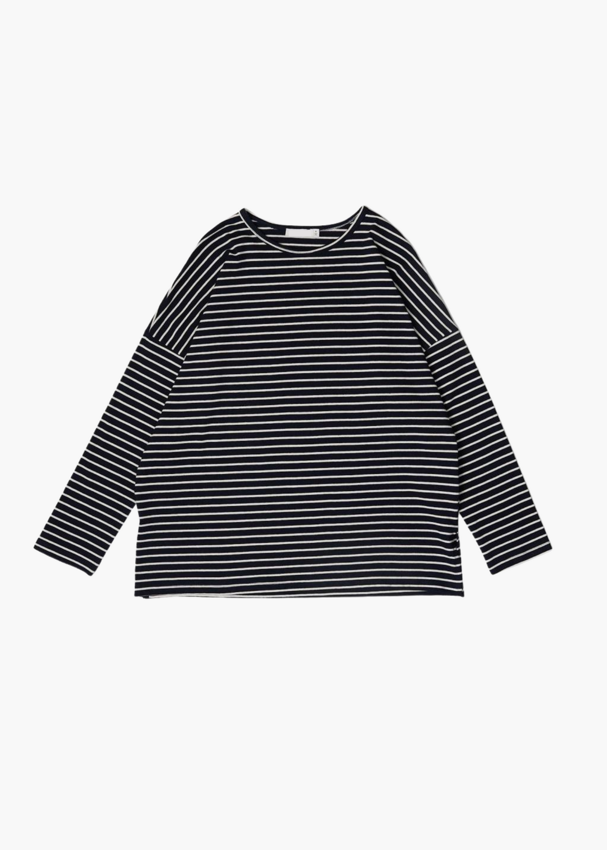 French Striped Drop Shoulder Tee – Poppy and Pink