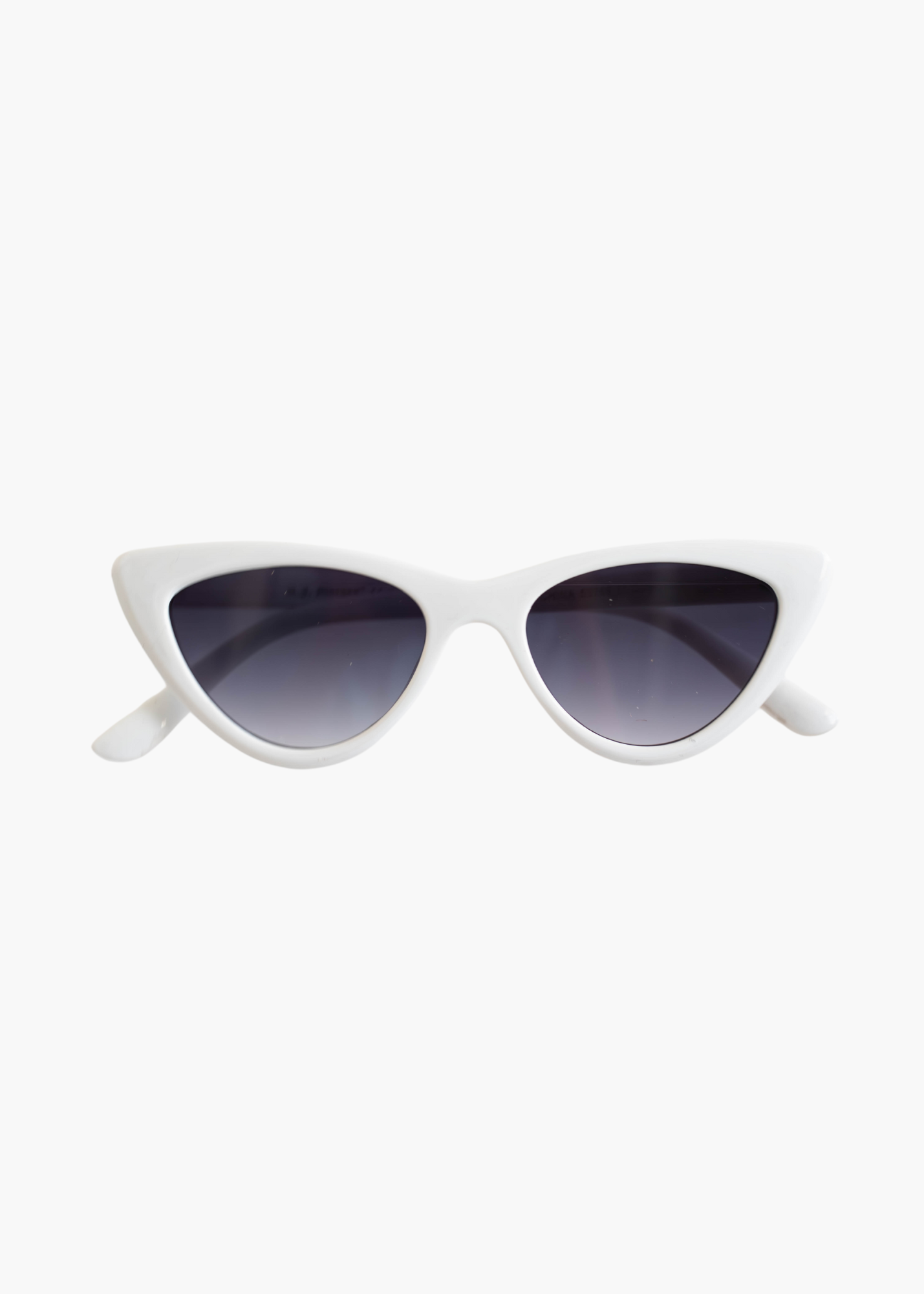 Cat Eye Sunglasses in White