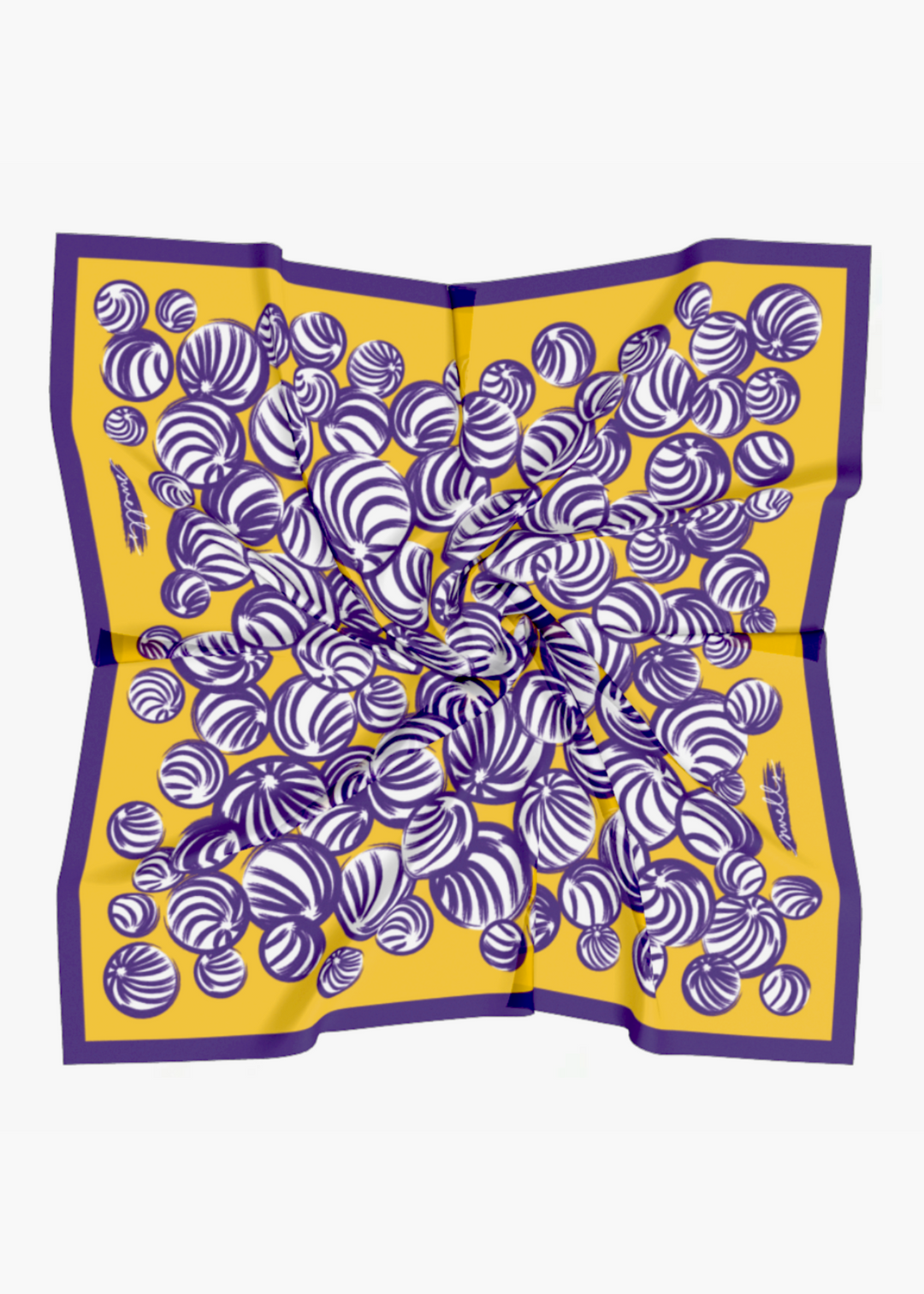 Purple and Gold Game Day Scarf