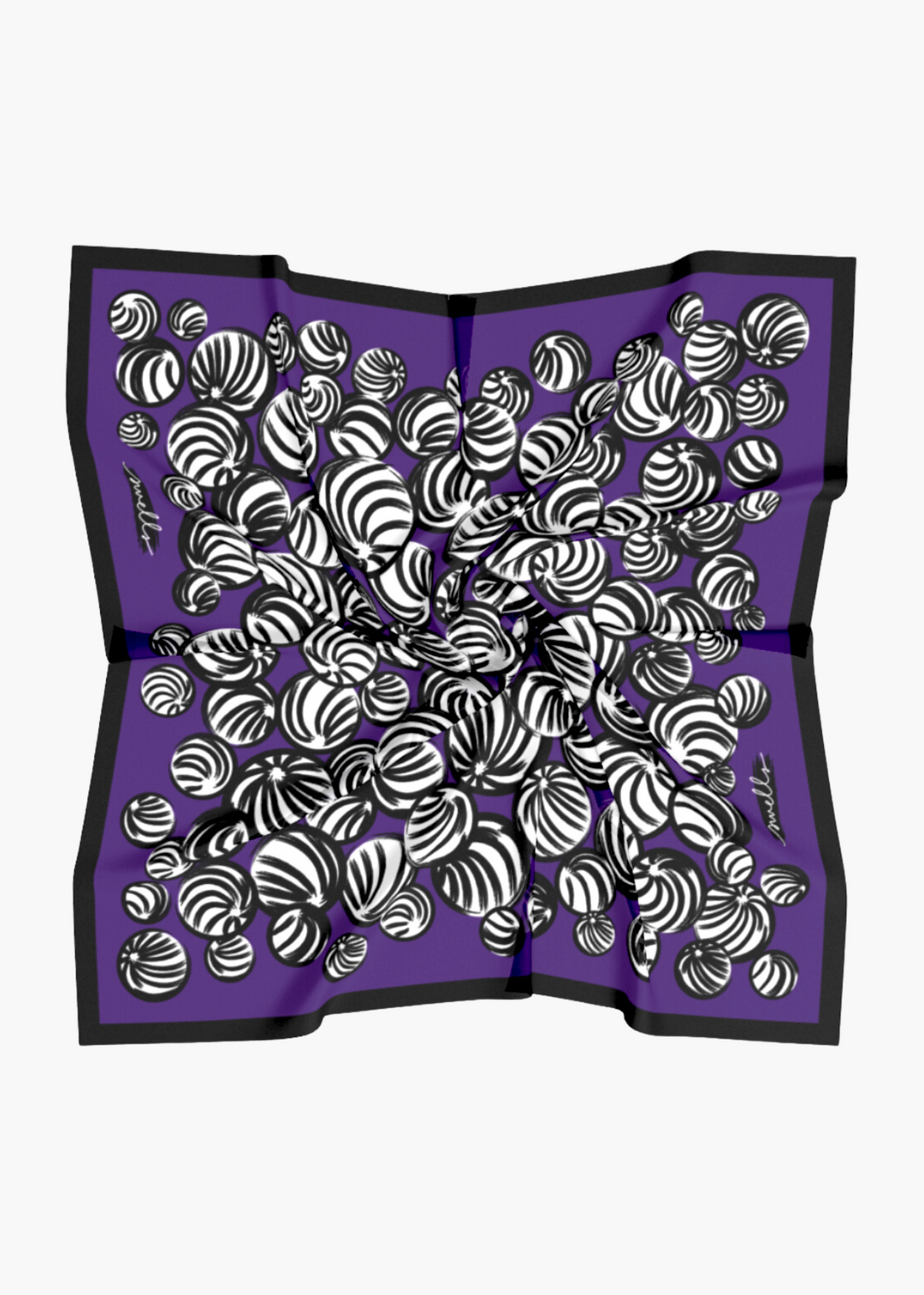 Purple and Black Game Day Scarf