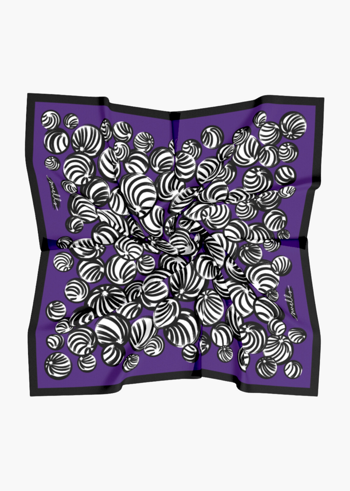 Purple and Black Game Day Scarf