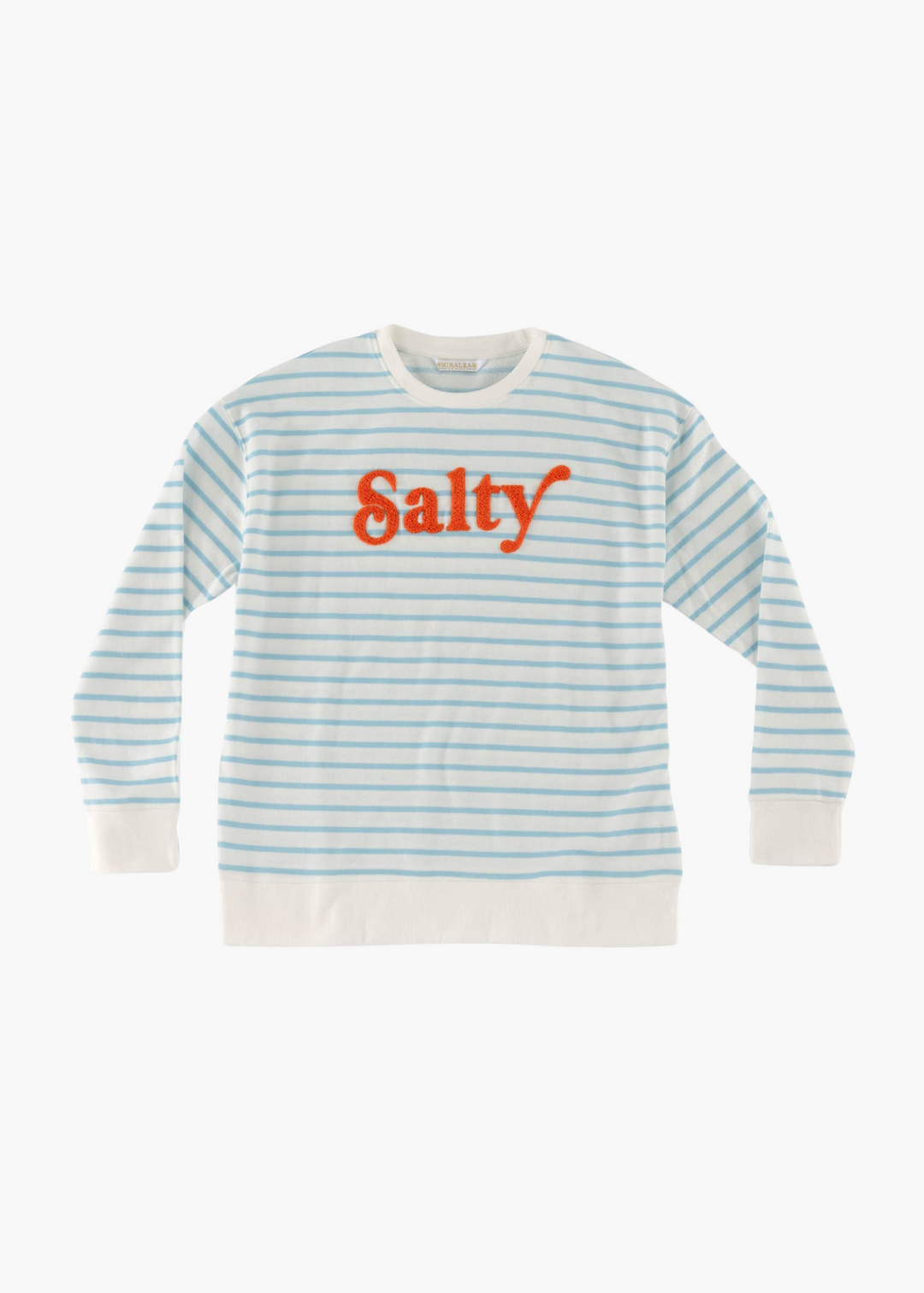 Salty Graphic Pullover in Sea Stripe
