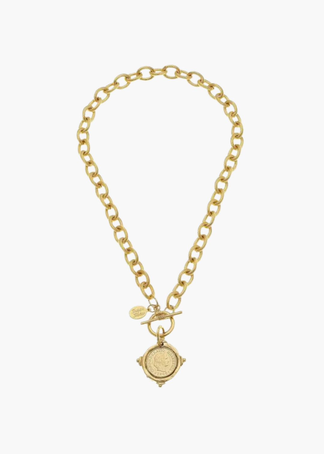 Susan Shaw Coin Toggle Necklace