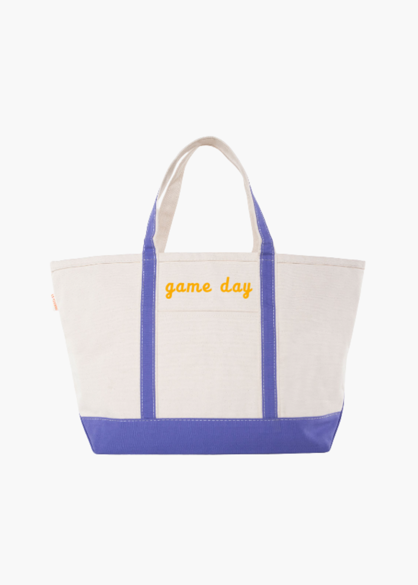 Large Game Day Boat Tote in Purple and Gold