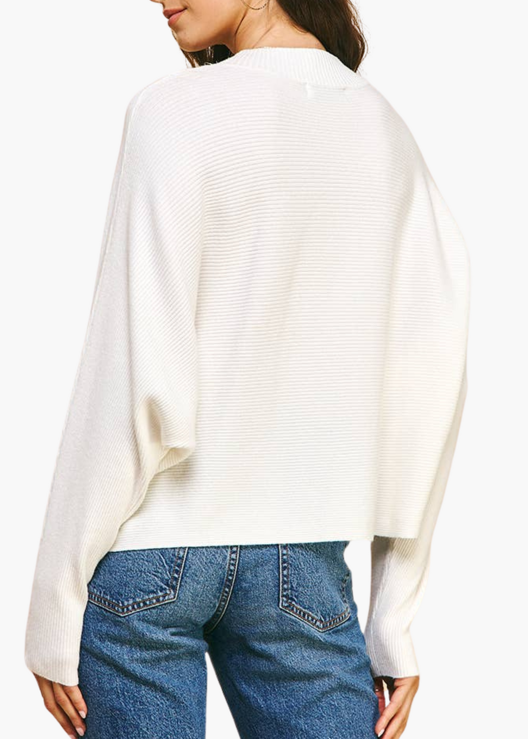 Dolman Sleeve Sweater in Ivory