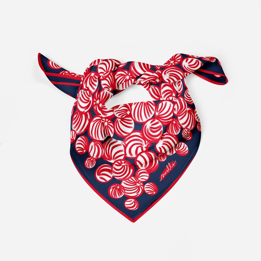 Navy and Red Game Day Scarf
