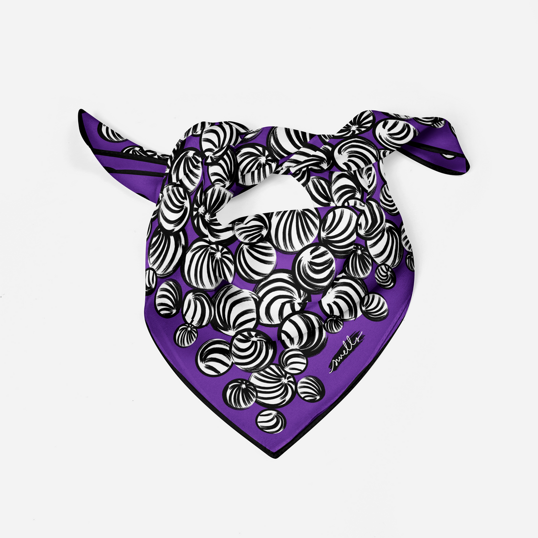 Purple and Black Game Day Scarf