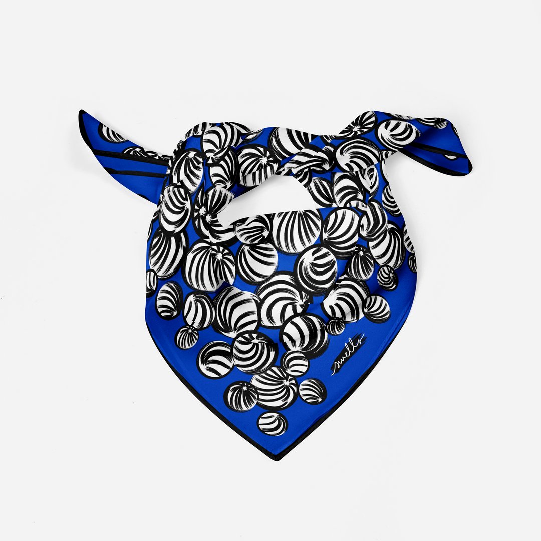 Blue and White Game Day Scarf