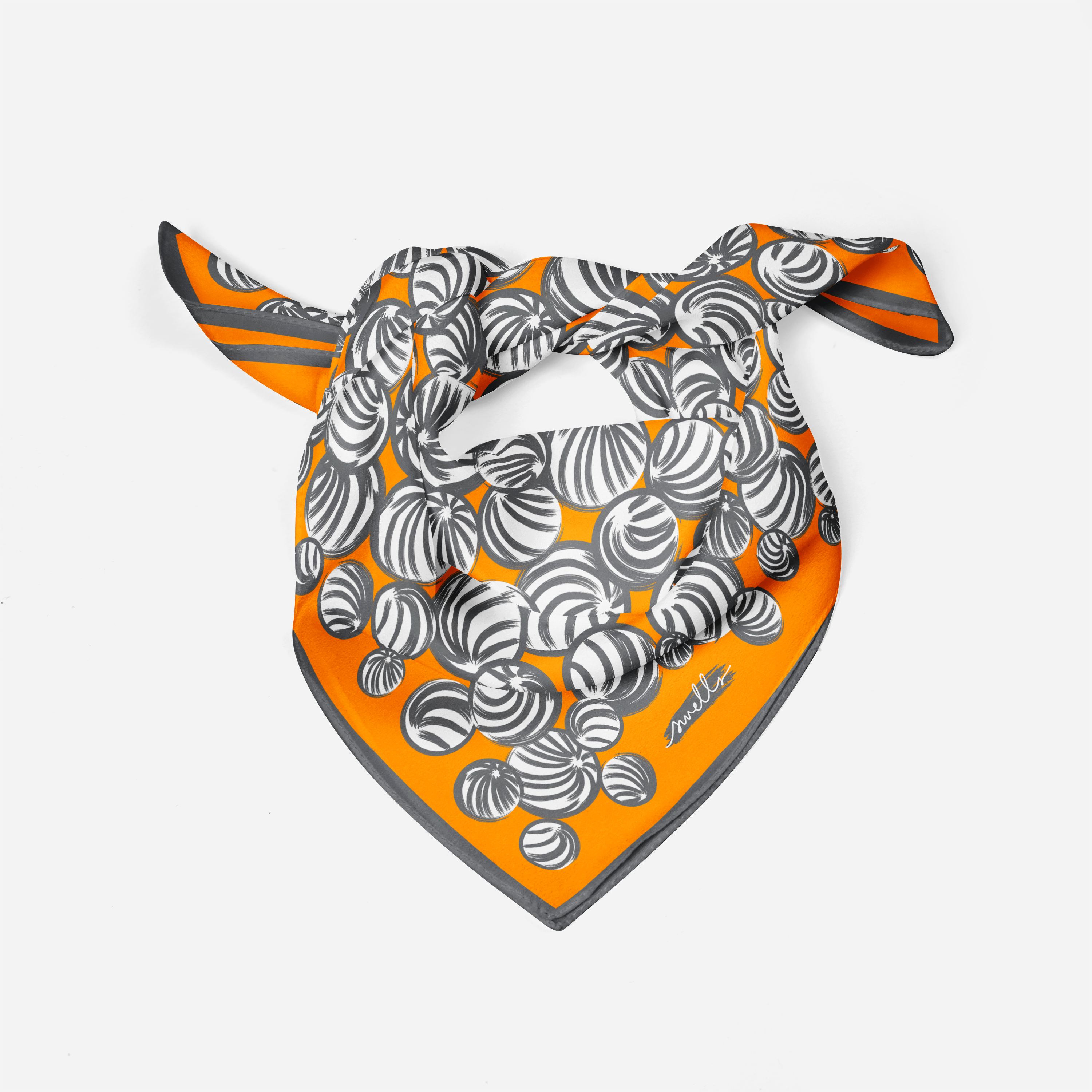 Orange and Grey Gameday Scarf