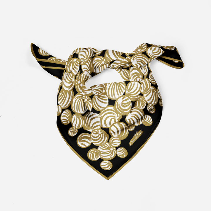 Black and Gold Gameday Scarf