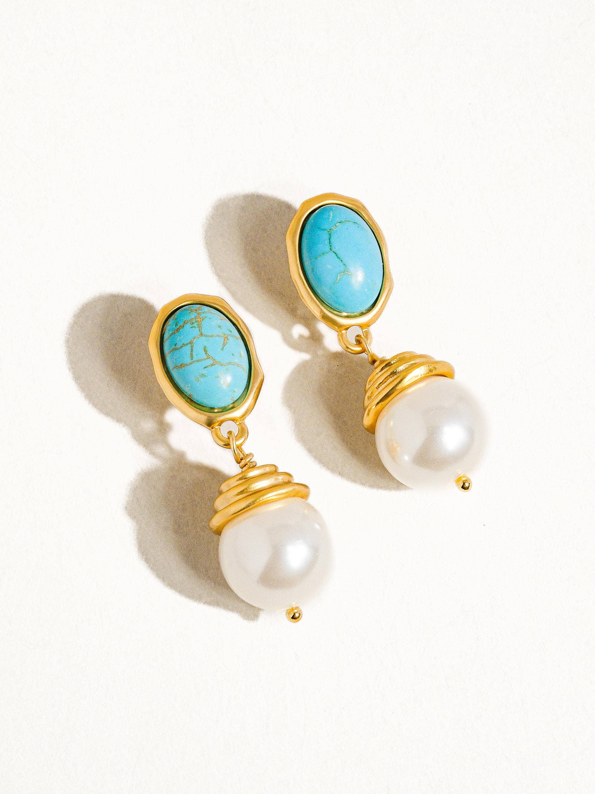 Nadia Turquoise Pearl Drops