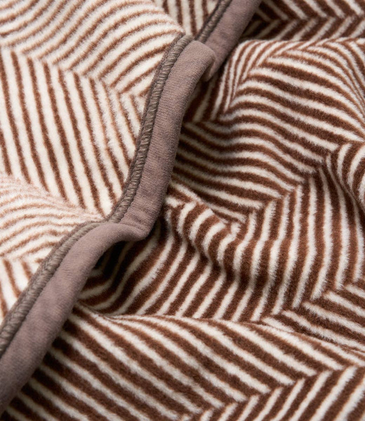 Chappy Wrap Blanket in Harborview Herringbone Chocolate