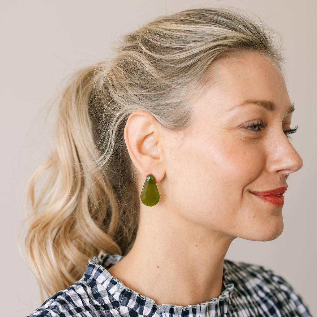 Kiwi Dew Drop Earrings