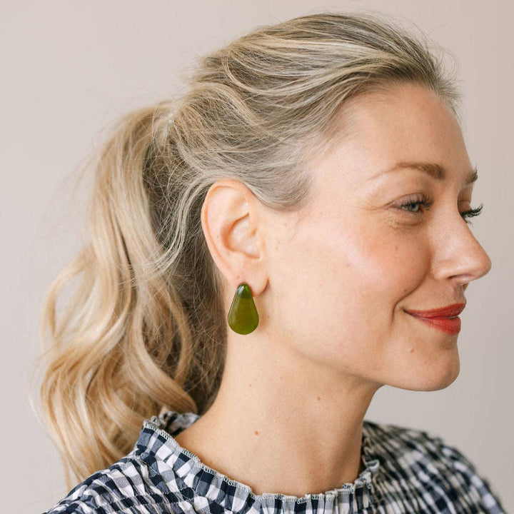Kiwi Dew Drop Earrings