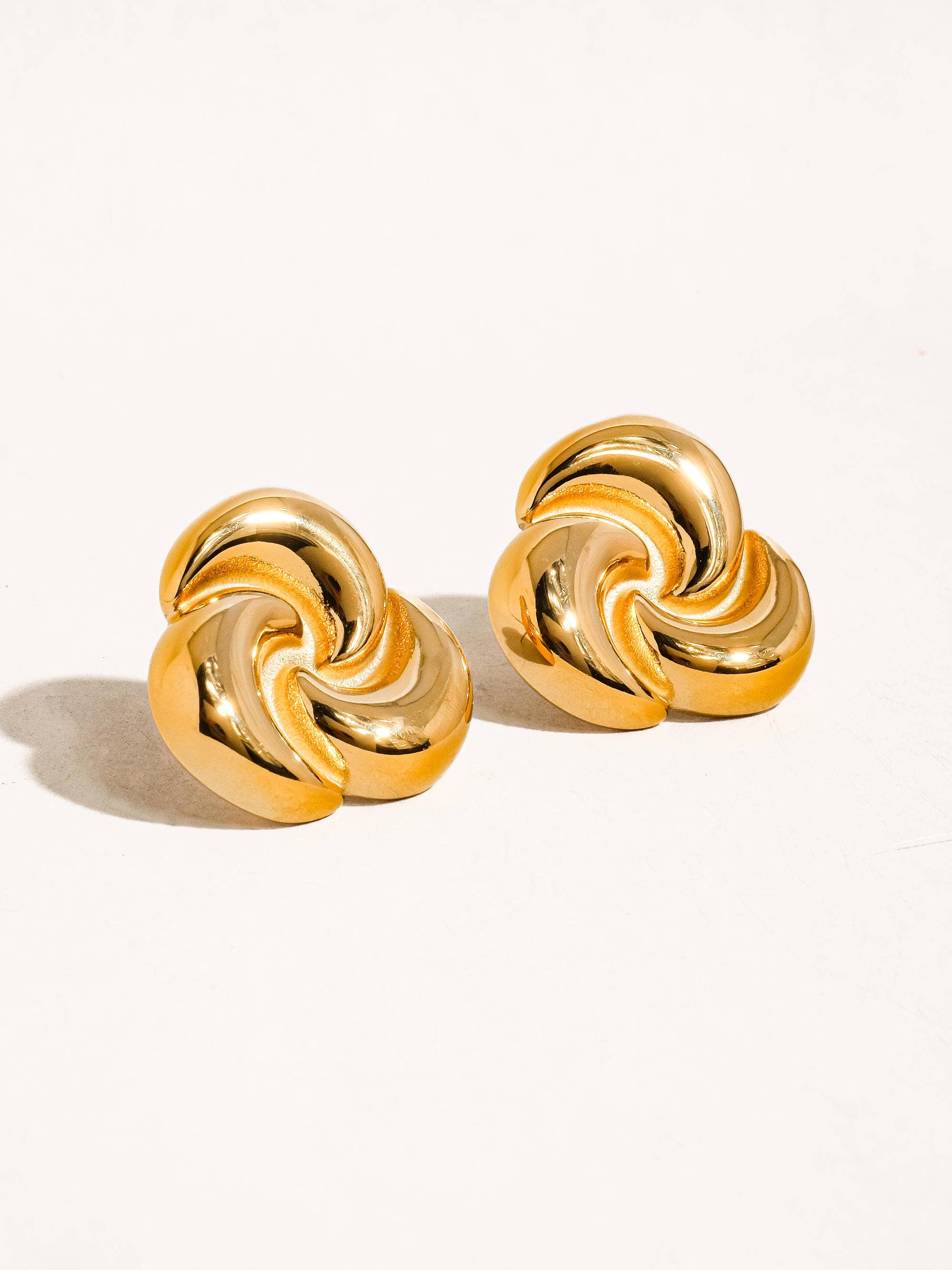 Taylor Triangle Studs in 18K Gold