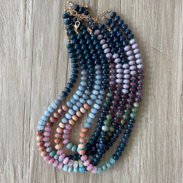 Beaded Gemstone Necklace | Provence