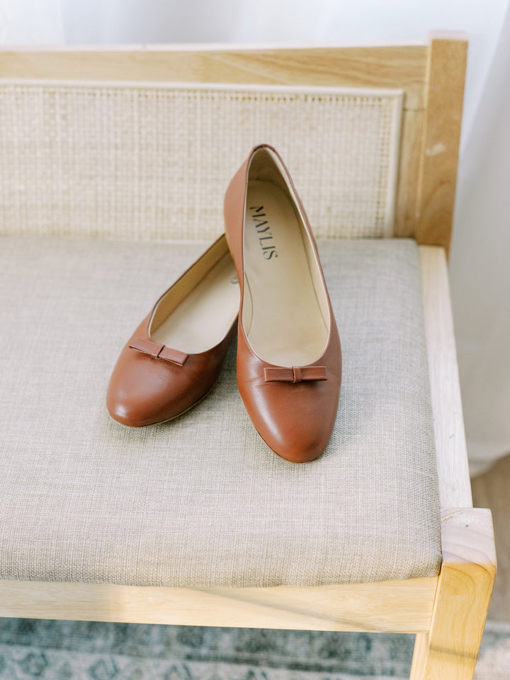 The Sadie Ballerina in Cognac