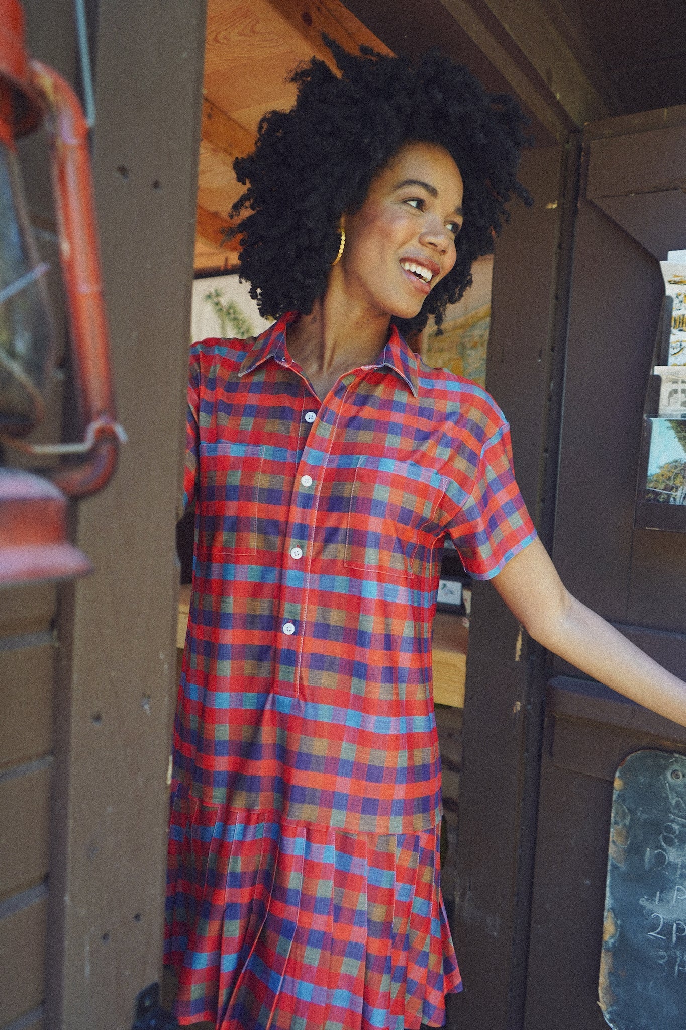 Aspen Dress in Camper's Check